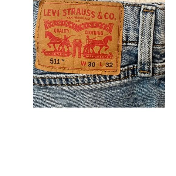 Levi's 511 Blue Jeans Slim Fit Mens 30x32 - Picture 3 of 3